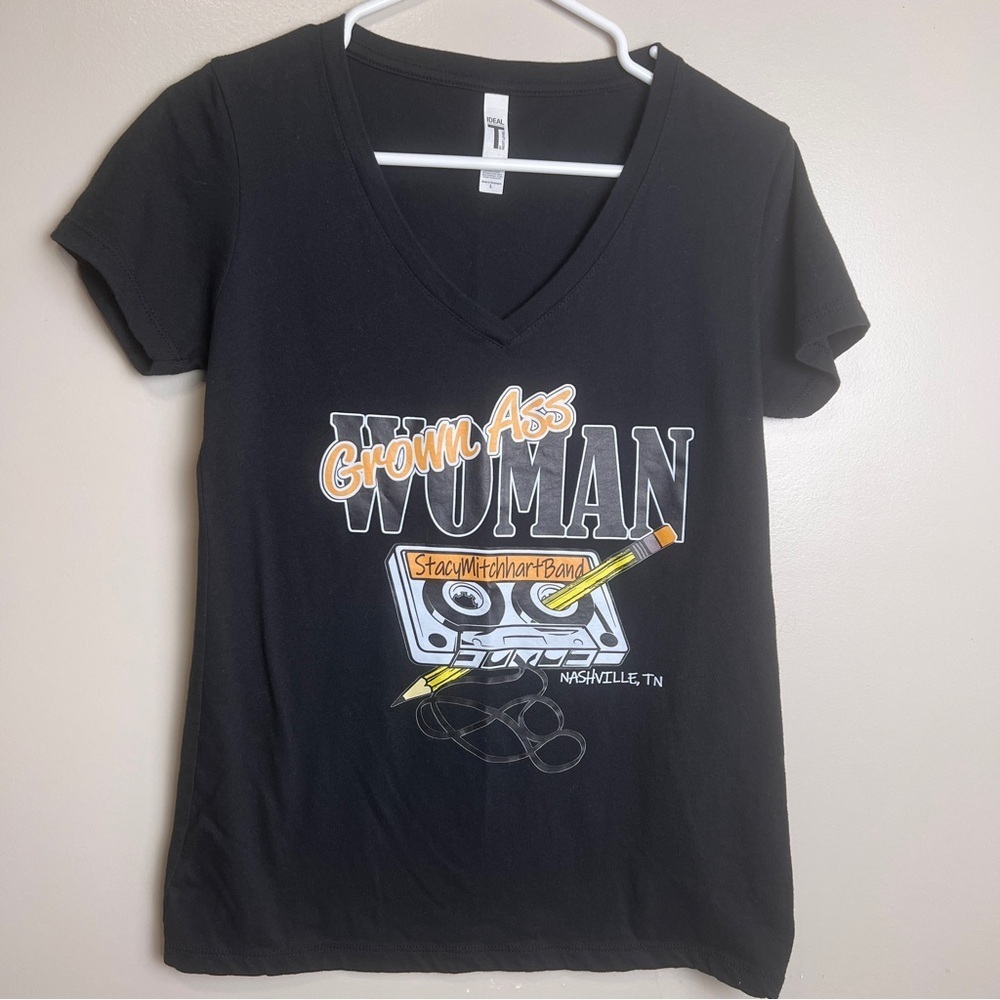 Grown Ass Woman Graphic T-Shirt for the Stacy Mitchhart Band, Nashville, TN Sz L